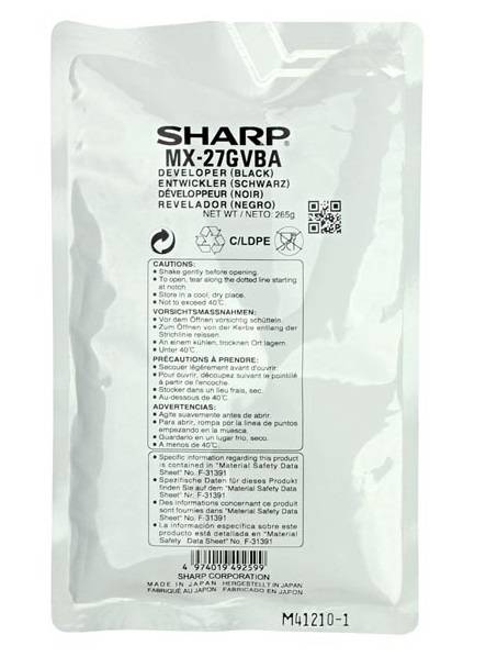 Девелопер SHARP MX27GVBA черный