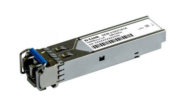 D-Link 310GT/A1A OEM SFP-трансивер с 1 портом 1000Base-LX для одномодового оптического кабеля (до 10 км)