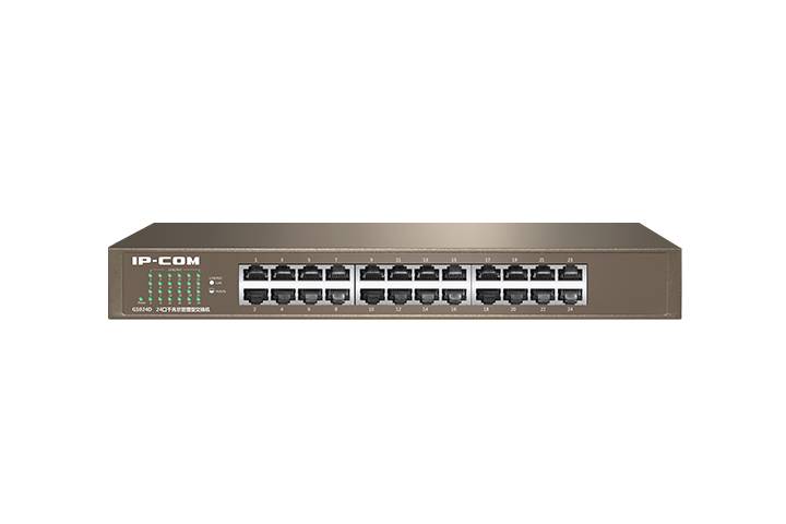 IP-COM G1024D Коммутатор неуправляемый, 24 порта, 24×1 Гбит/с, установка в стойку, металлический корпус