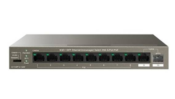 IP-COM G1110PF-8-102W неуправляемый Ethernet-коммутатор 9GE+1SFP с 8 портами PoE