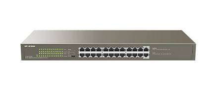 IP-COM G1124P-24-250W Коммутатор неуправляемый PoE, 24 порта, 24×1 Гбит/с, PoE 24×30Вт (до 225Вт), установка в стойку, металлический