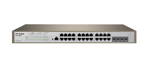 IP-COM Pro-S24-410W Коммутатор управляемый PoE, 24 порта, 24×1 Гбит/с, SFP 4×1 Гбит/с, PoE 24×30Вт (до 370Вт), установка в стойку, металлический