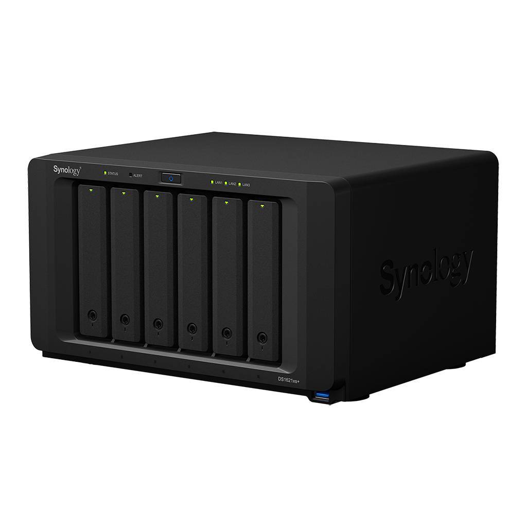 Synology DS1823xs+ Сетевое хранилище 8×2.5″/3.5″ SATA HDD/SSD, Ryzen V1780B-3.35GHz, 8GB DDR4, горячая замена, 2×1 Гбит/с, 1×10 Гбит/с, 3xUSB