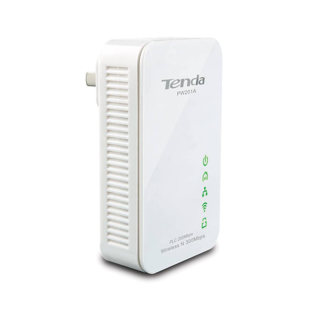 Tenda PW201A Беспроводной PLC адаптер стандарта N300 с PLC 200Mbps