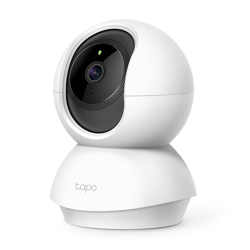 TP-Link Tapo C200 Домашняя поворотная Wi?Fi камера, 1080p, Wi-Fi 2,4 ГГц, вращение по горизонтали на 360°, поворот и наклон, ночное видение (до 9 м)