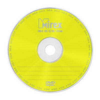 Диск DVD-R Mirex 4.7 Gb, 16x, Slim Case (1), (1/200)