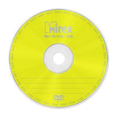 Диск DVD-R Mirex 4.7 Gb, 16x, Slim Case (5), (5/200)