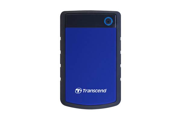 Внешний жесткий диск 1TB Transcend StoreJet 25H3B, 2.5″, USB 3.0, резиновый противоударный, Синий
