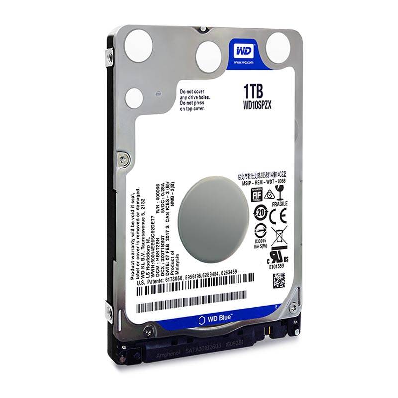 Жесткий диск 1 TB WD Blue WD10SPZX 2.5″, SATA3, 5400 RPM