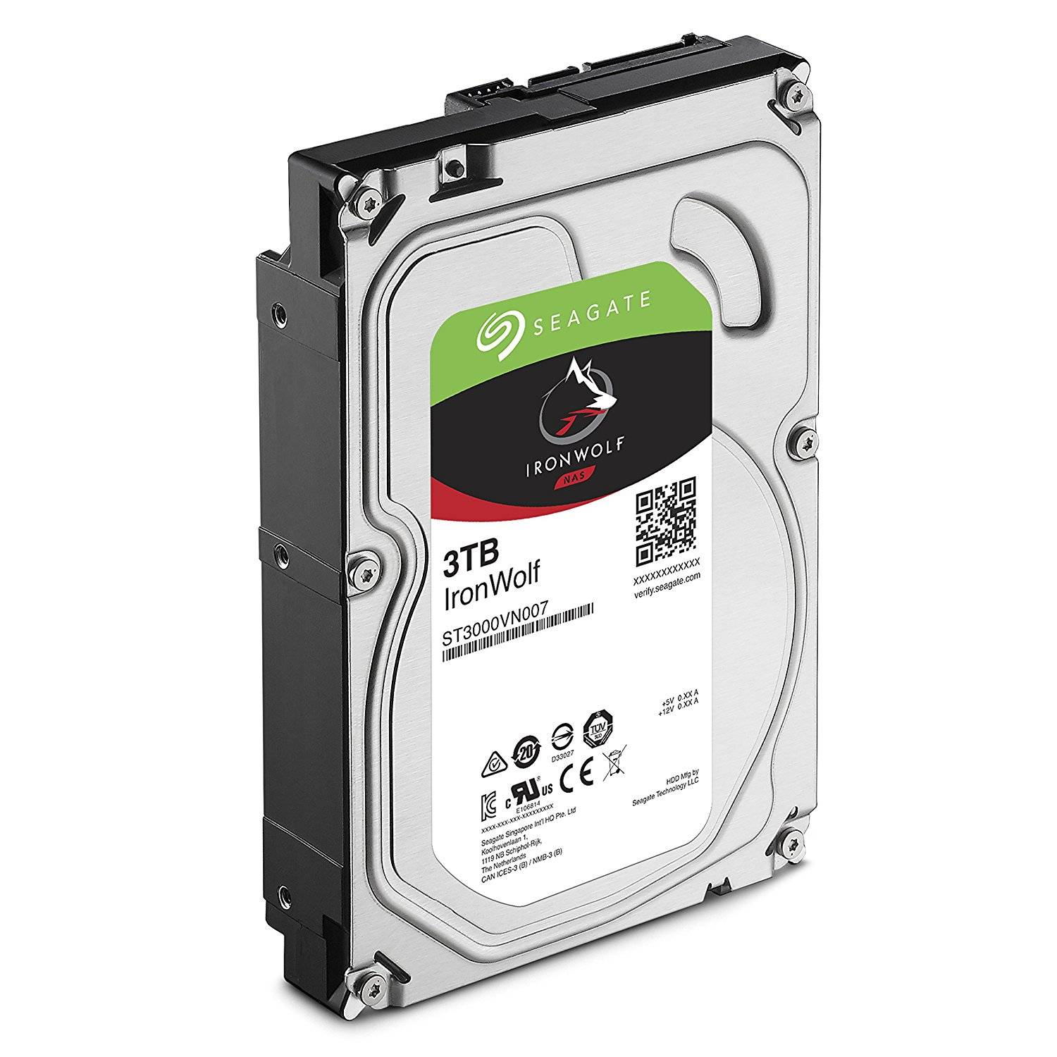 Жесткий диск 3 TB Seagate IronWolf ST3000VN007 3,5″, SATA3, 6Gb/s, 5900 RPM, 64Mb