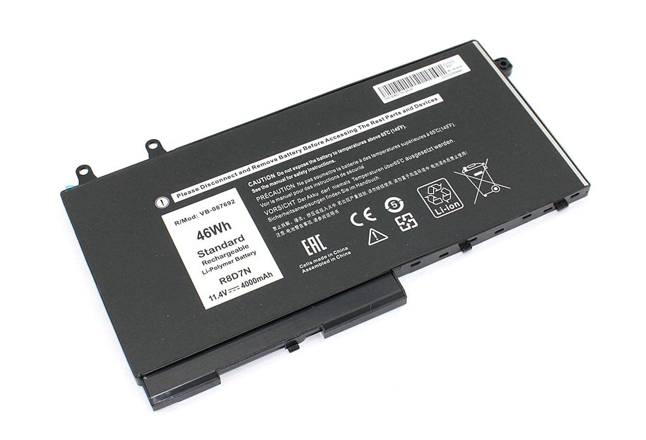 Батарея для Dell Latitude 5400/E5400/5410/E5410 (R8D7N/1V1XF) 11.4V 80Wh 4000mAh OEM